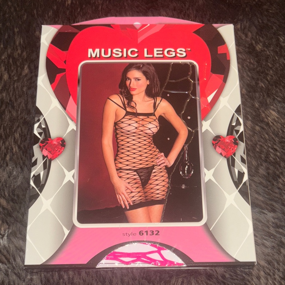 Music Legs diamond net mini dress with straps